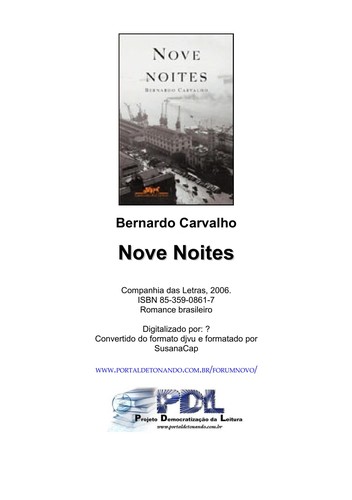 Capa de Nove Noites